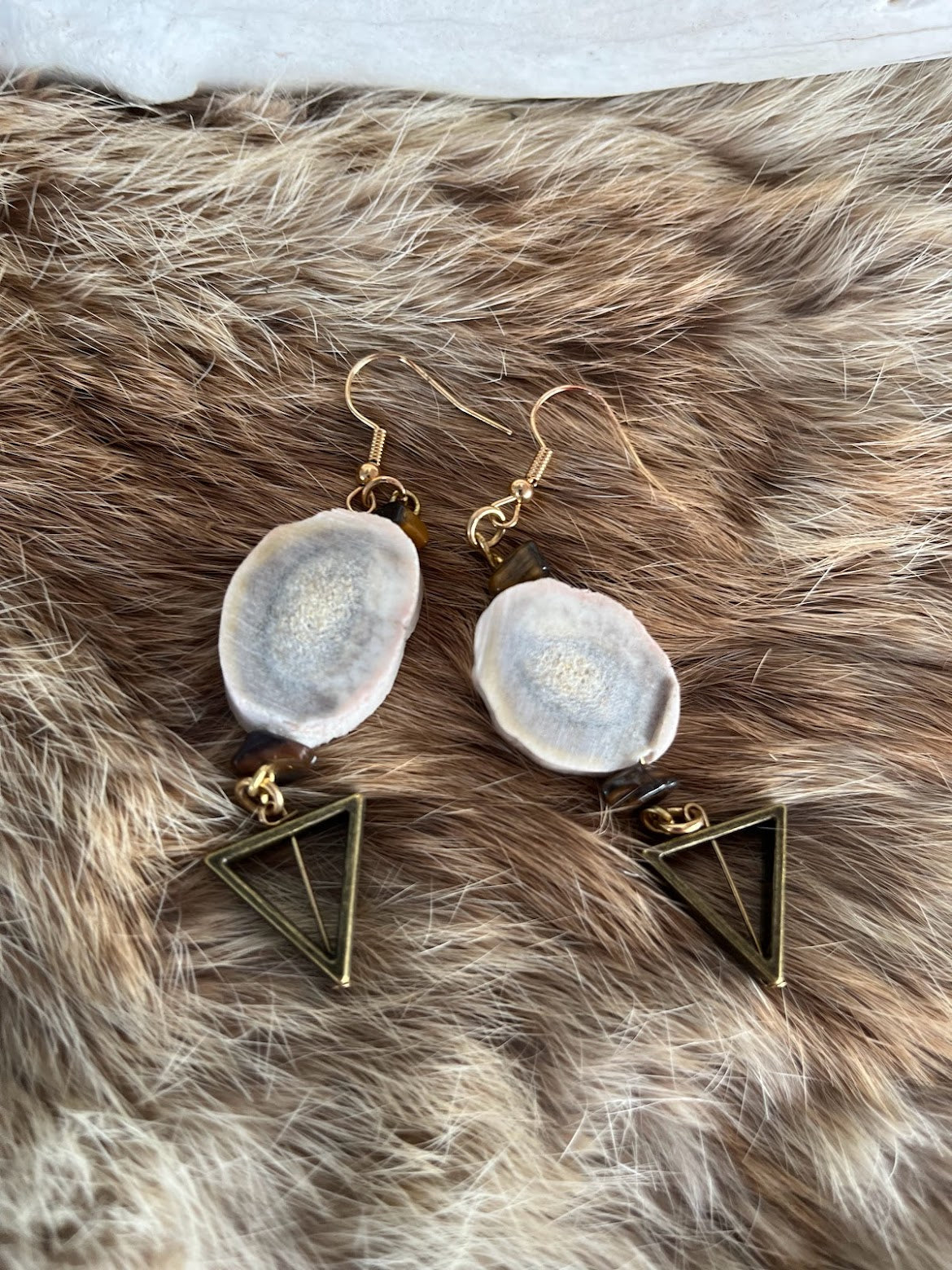 Geometric Antler Earring Set